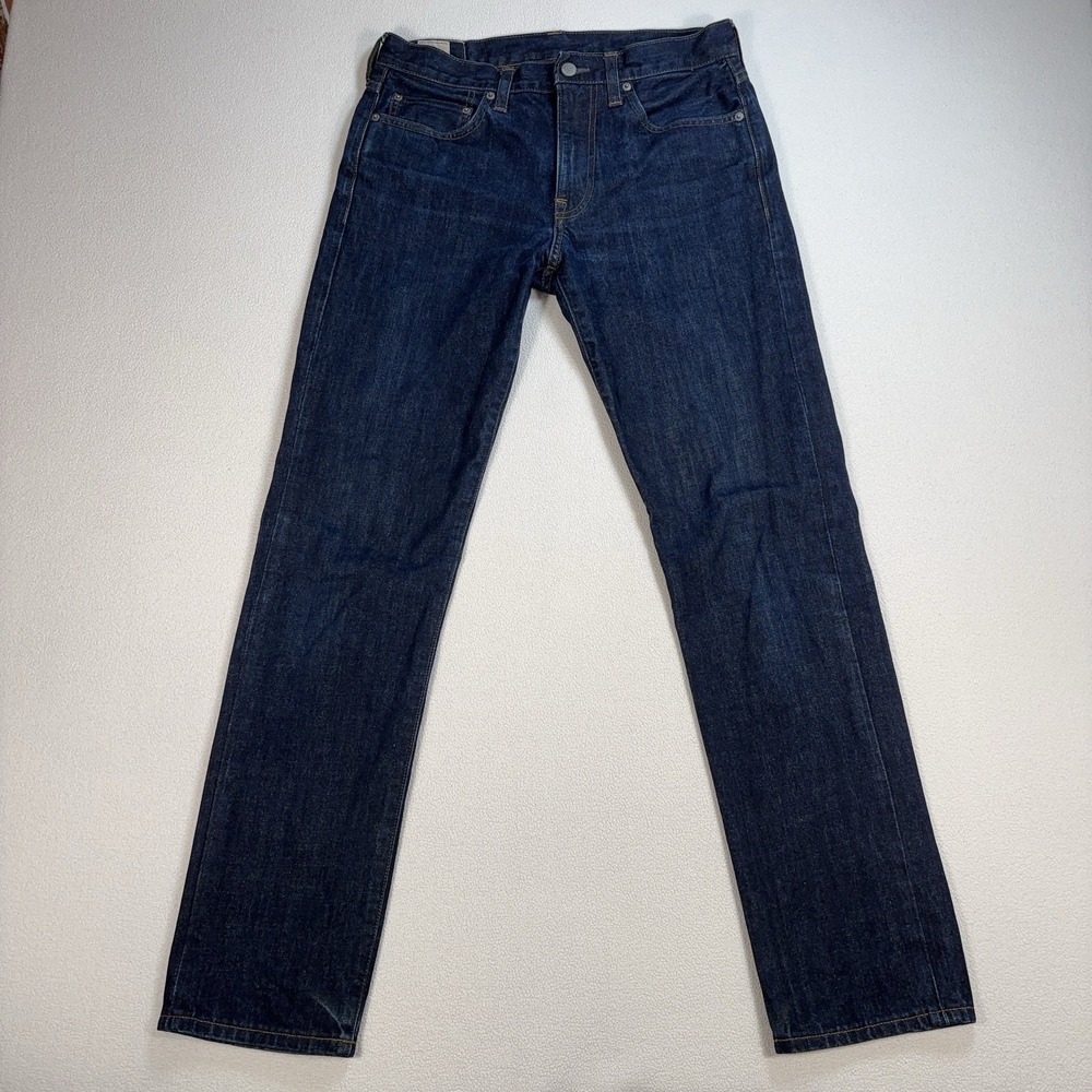 J.Crew 770 Jeans Men's 30 (fits 31x32) Blue Slim Straight Kaihara Japanese *READ